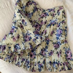 Boho Floral Swing Skirt